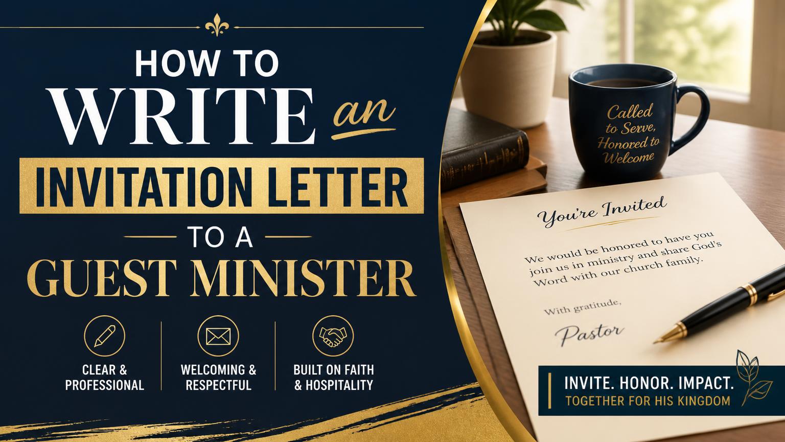 How to Write an Invitation Letter to a Guest Minister
