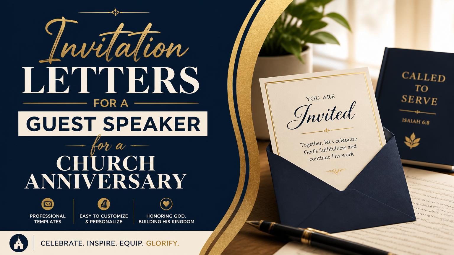 Invitation Letter for Guest Speaker for Church Anniversary