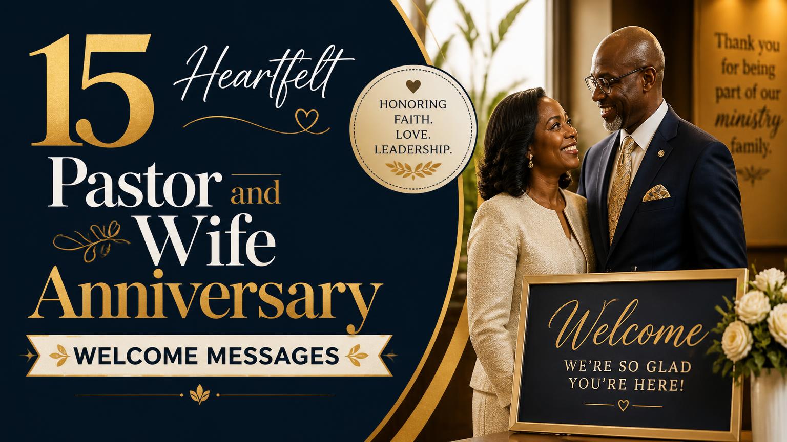 Pastor and Wife Anniversary Welcome