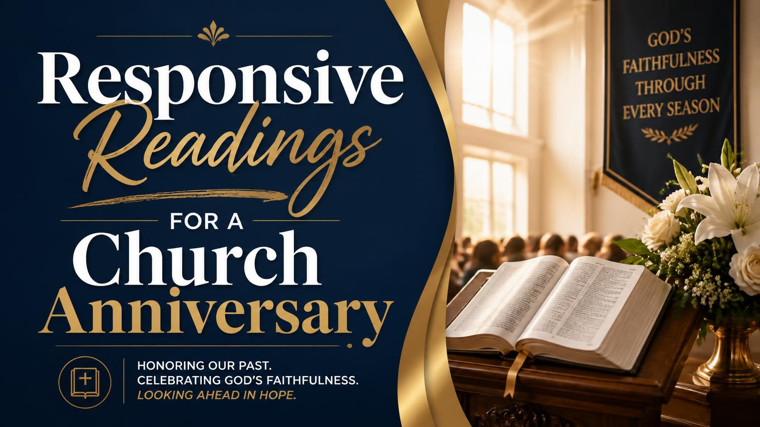 Responsive Reading for Church Anniversary