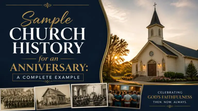 Sample Church History for an Anniversary: A Complete Example