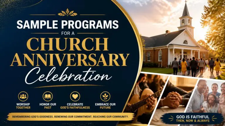 Sample Programs for a Church Anniversary Celebration