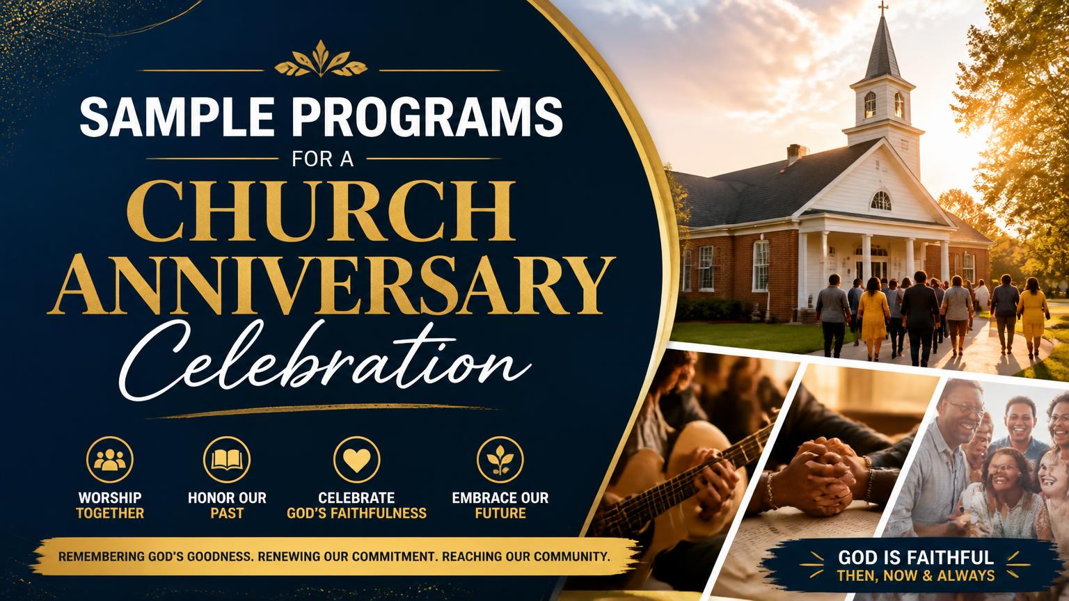Sample Program for Church Anniversary Celebration
