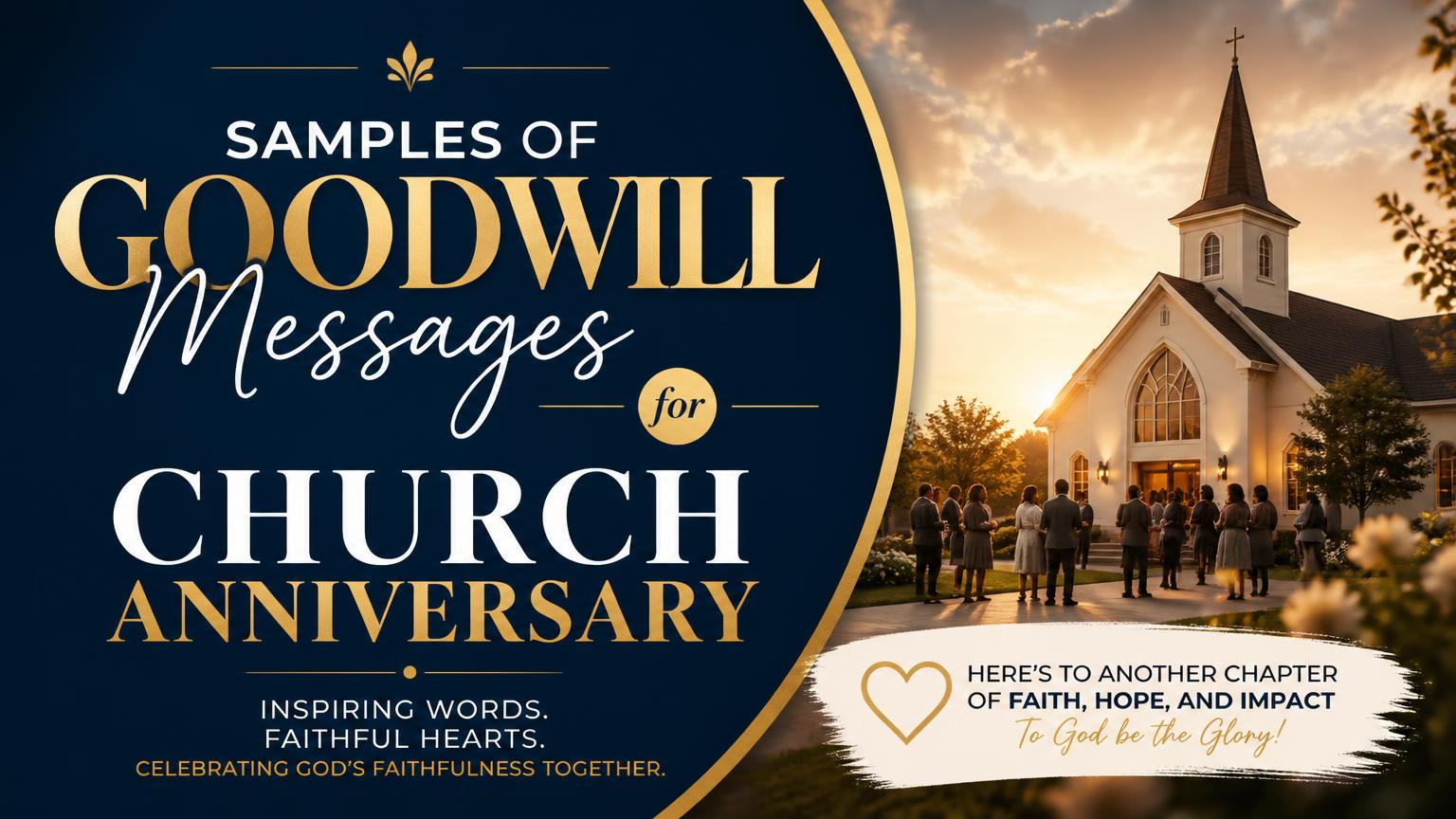 Samples of Goodwill Messages for Church Anniversary