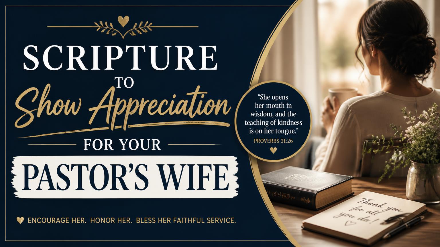 Scripture for Pastor Wife Appreciation
