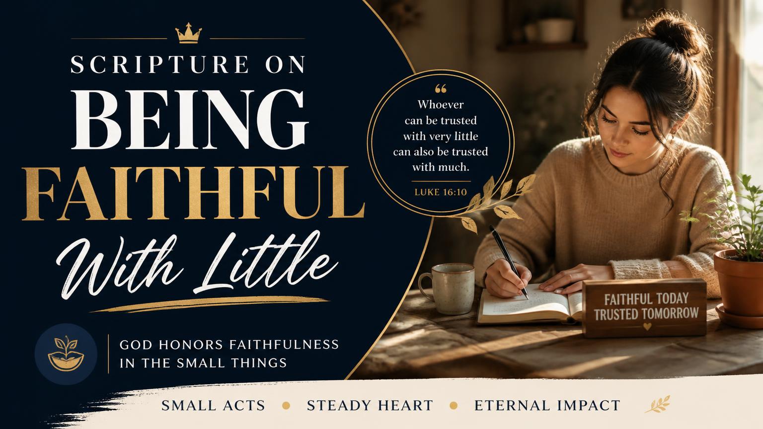 Scripture on Being Faithful With Little