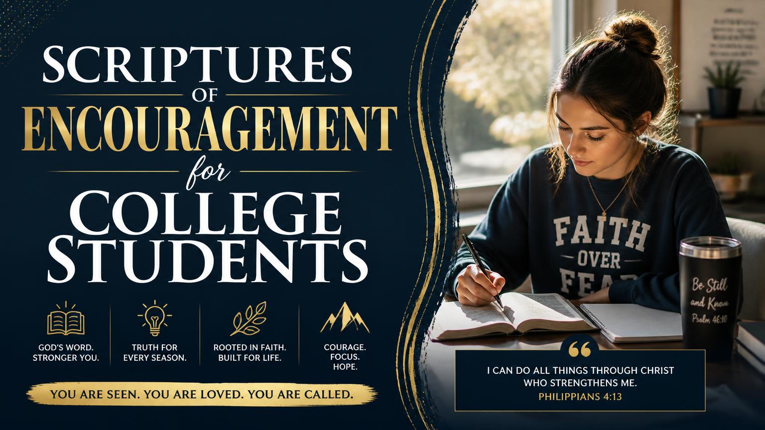 Scriptures of Encouragement for College Students