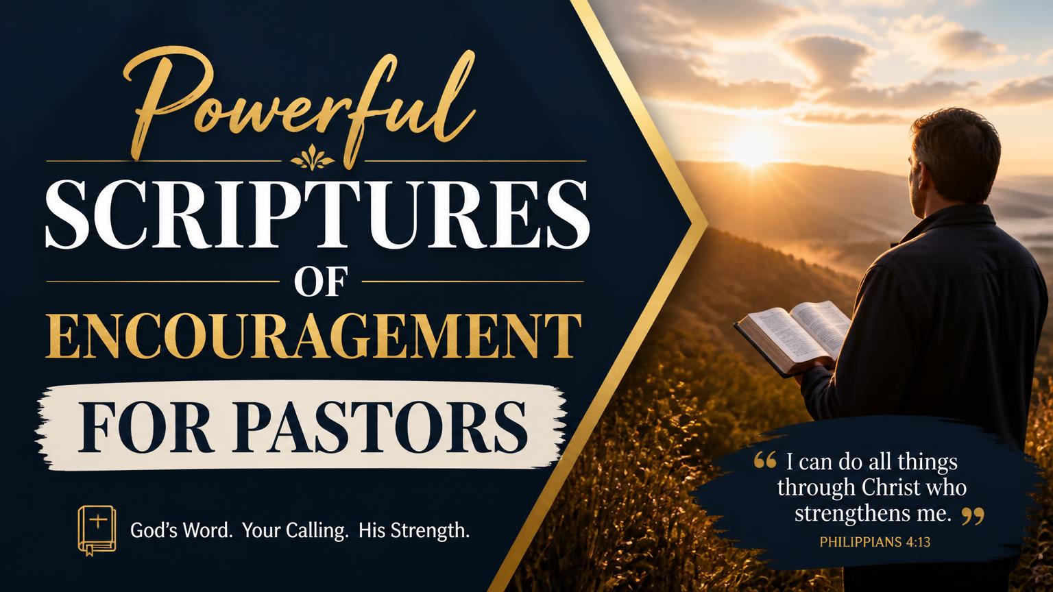 Scriptures of Encouragement for Pastors