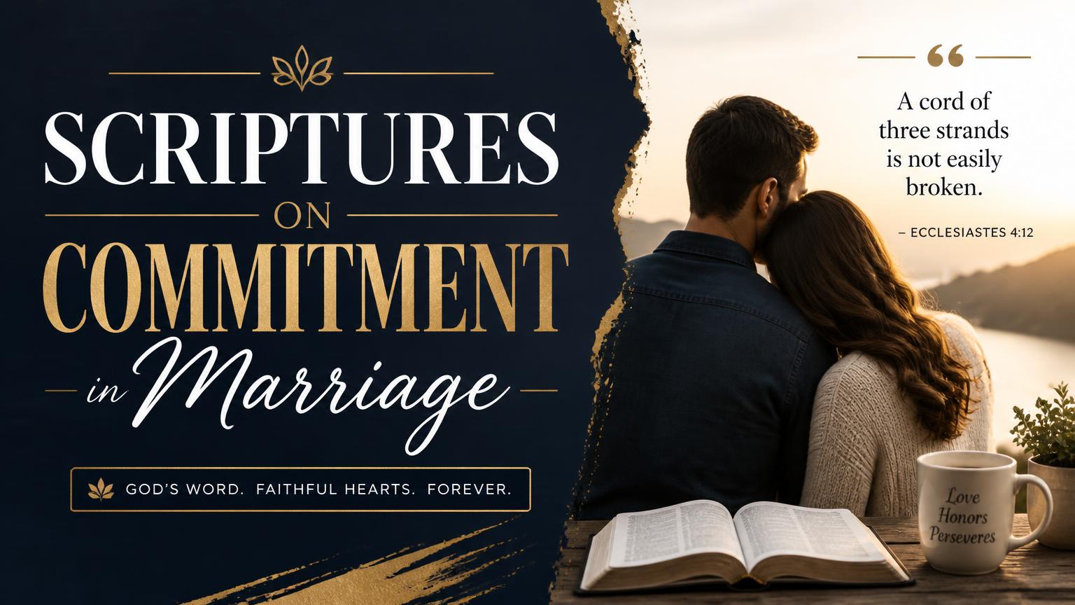 Scriptures on Commitment in Marriage