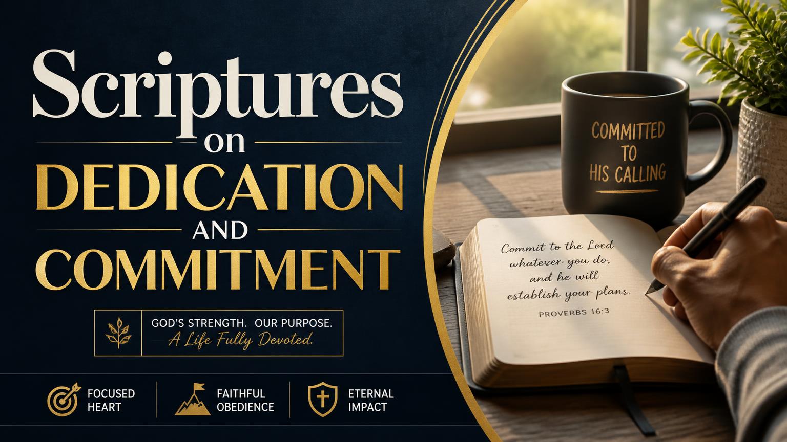 Scriptures on Dedication and Commitment