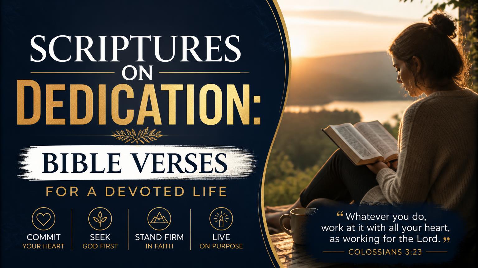 Scriptures on Dedication
