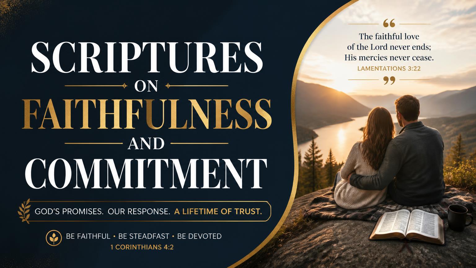 Scriptures on Faithfulness and Commitment