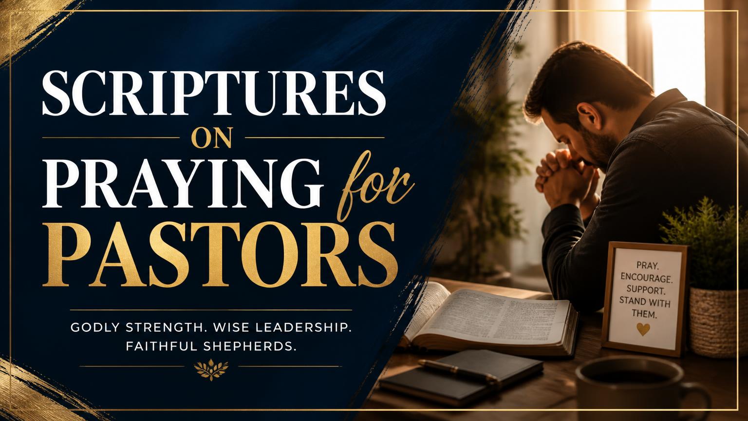 Scriptures on Praying for Pastors