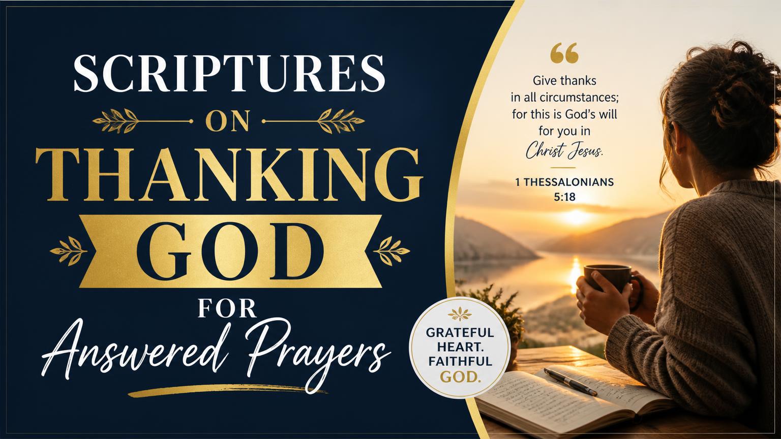 Scriptures on Thanking God for Answered Prayers