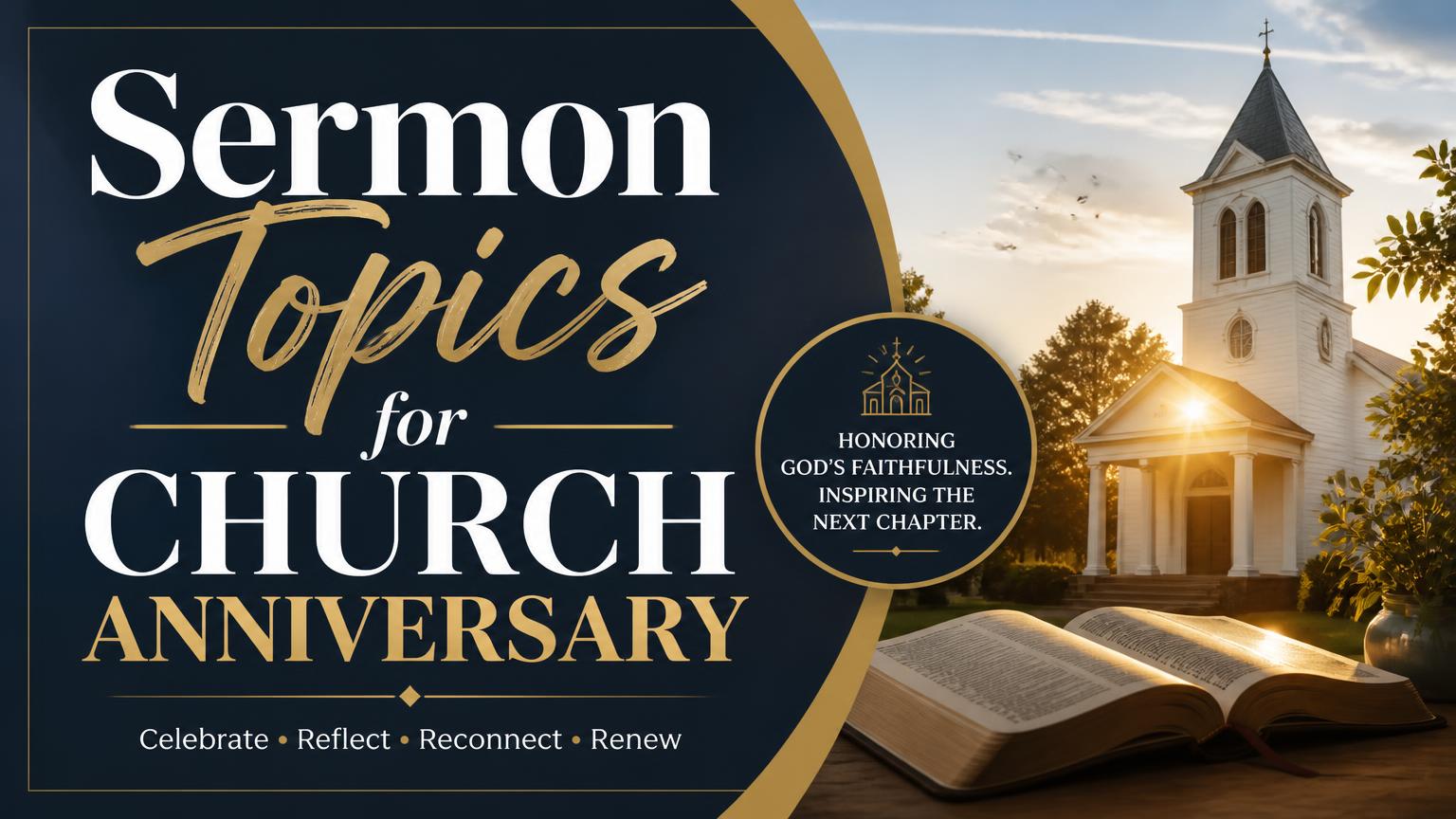 Sermon Topics for Church Anniversary