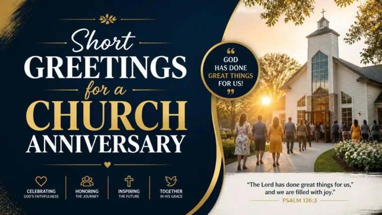 Short Greetings for a Church Anniversary