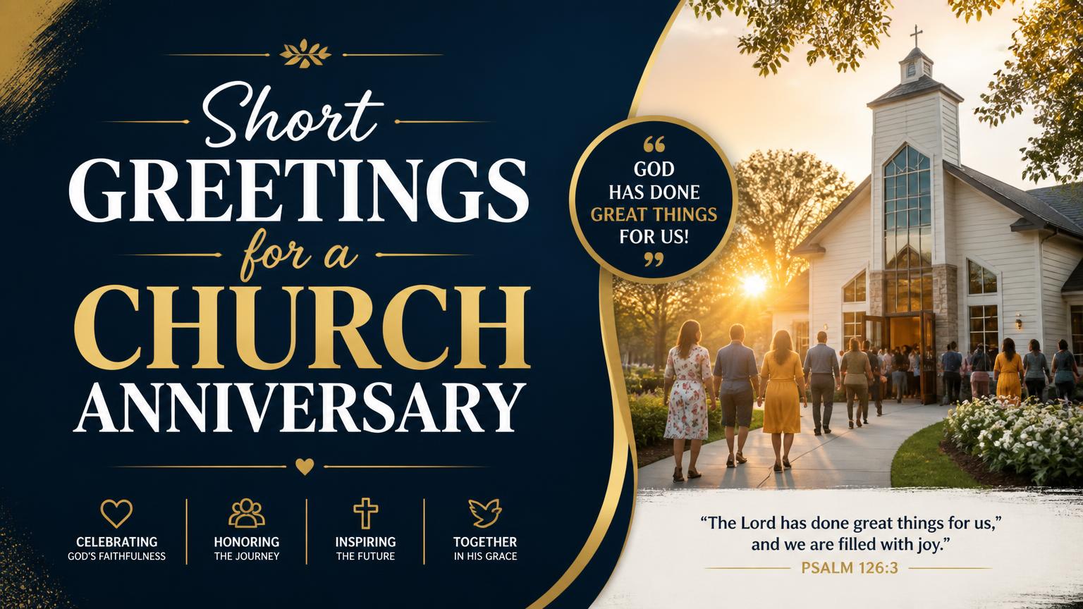 Short Greetings for Church Anniversary