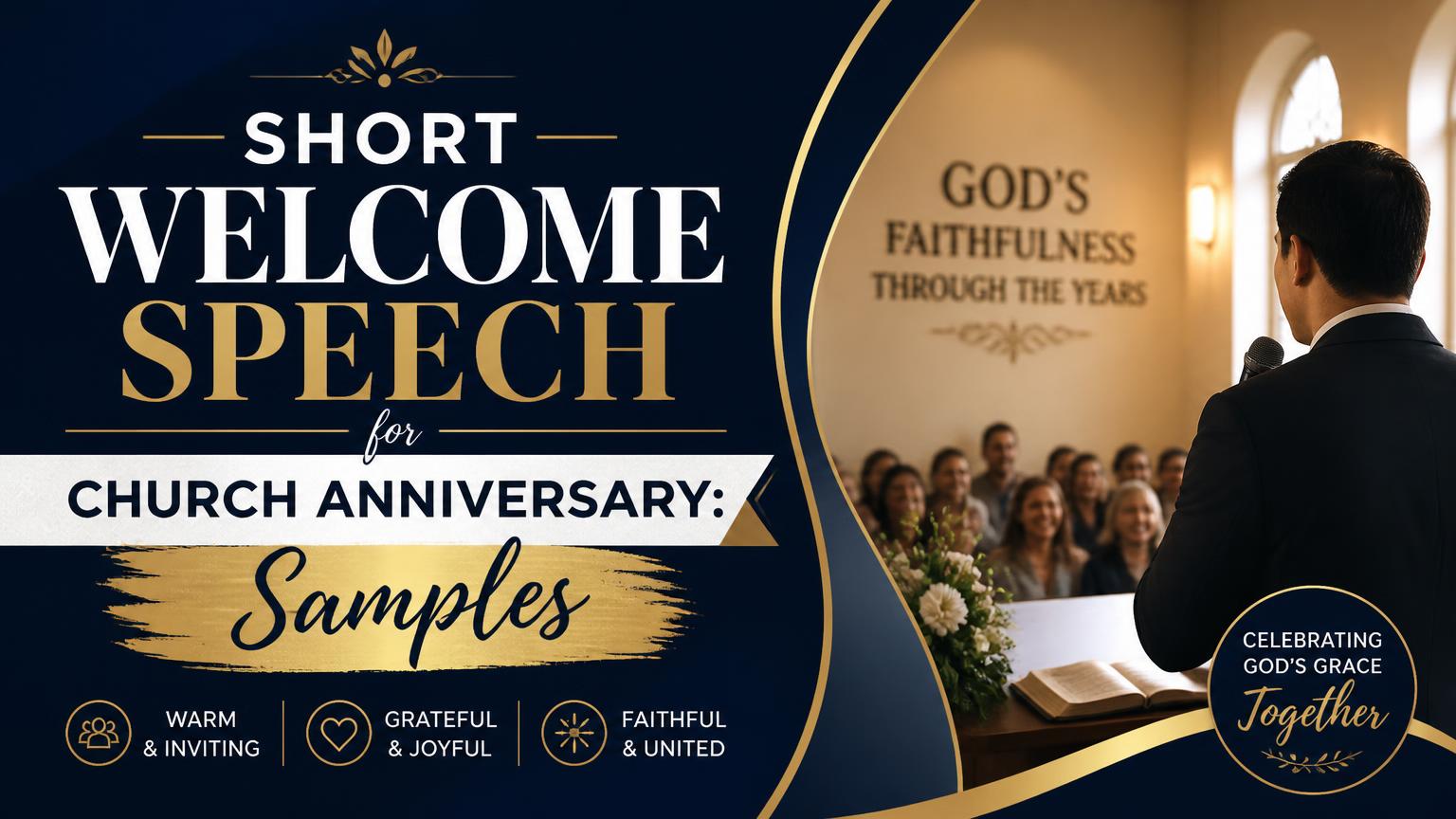 Short Welcome Speech for Church Anniversary