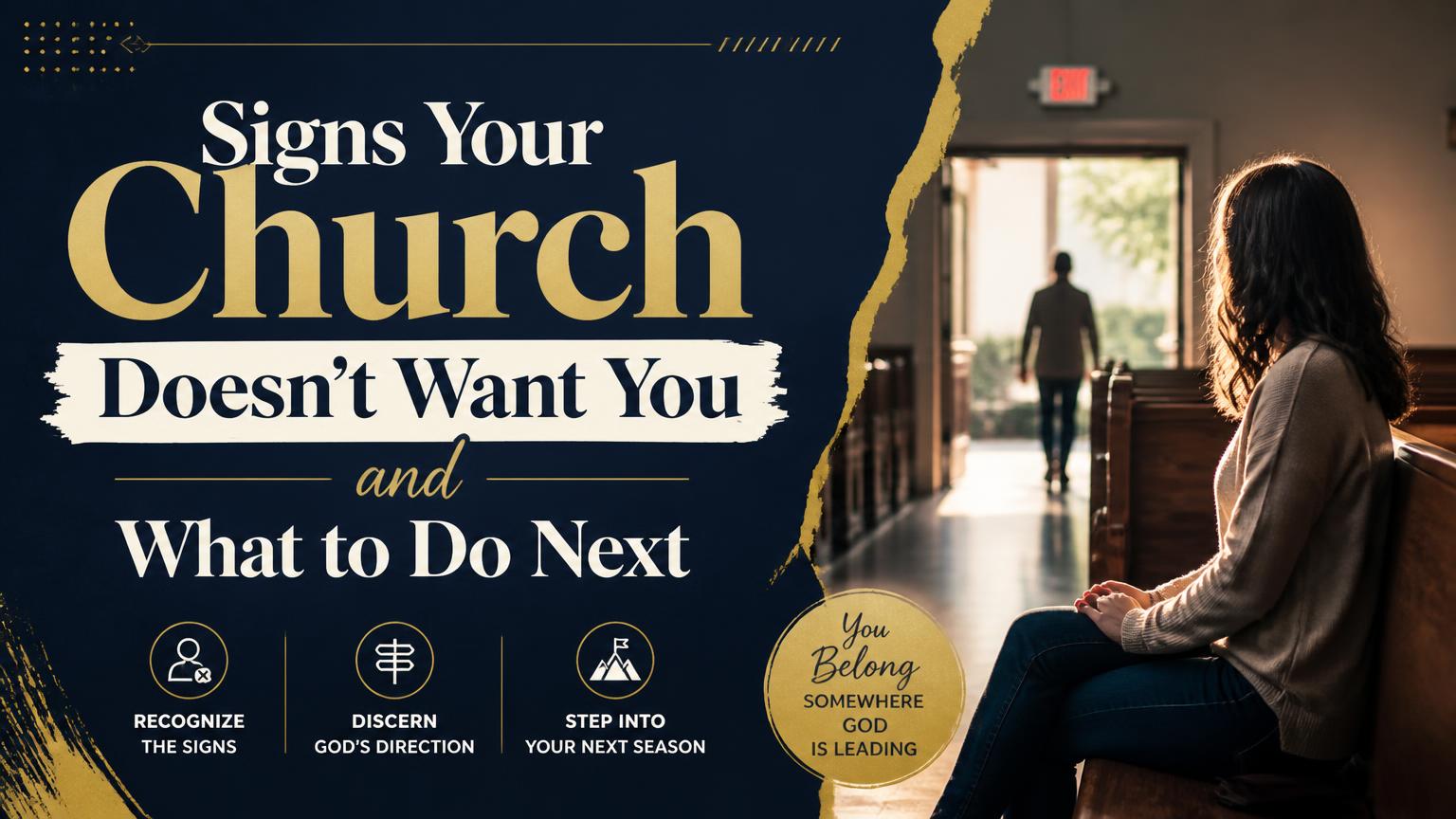 Signs Your Church Doesnt Want You