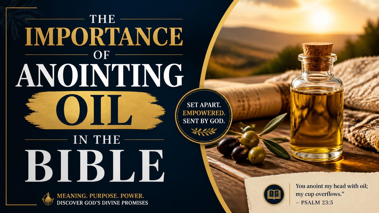 The Importance of Anointing Oil in the Bible