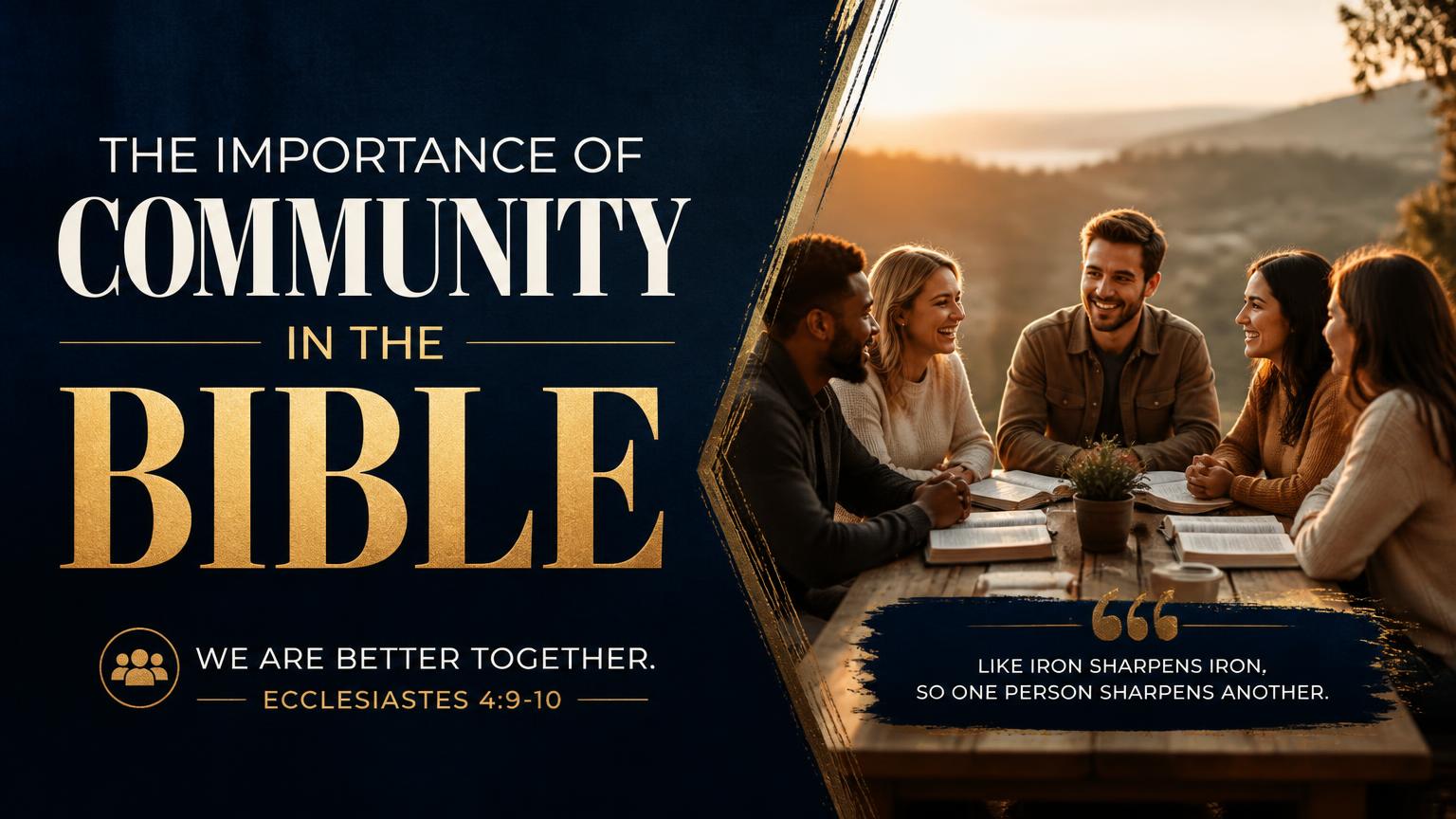 The Importance of Community in the Bible