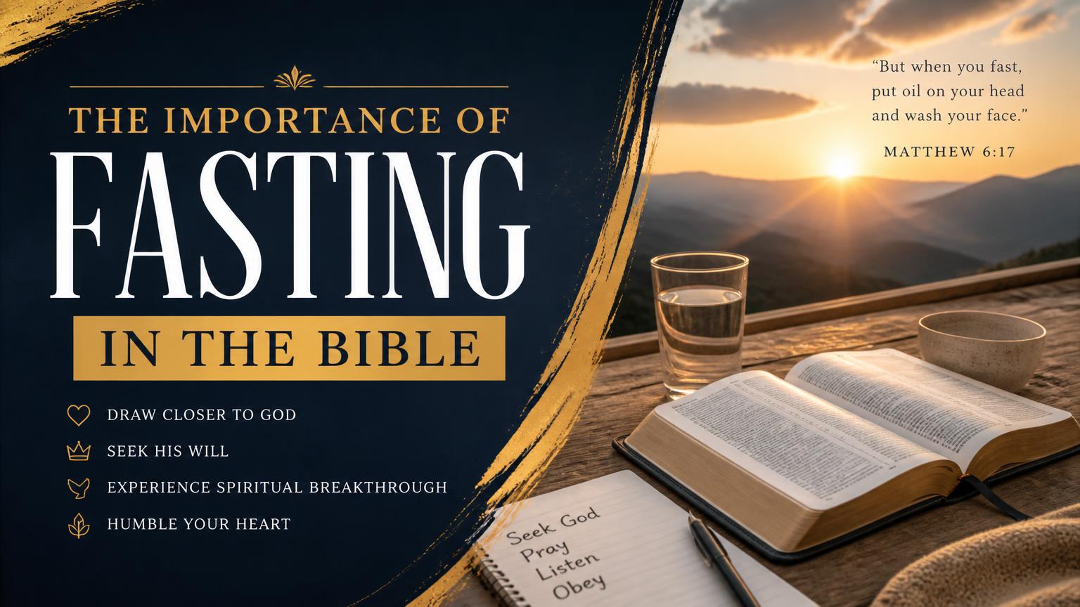 The Importance of Fasting in the Bible