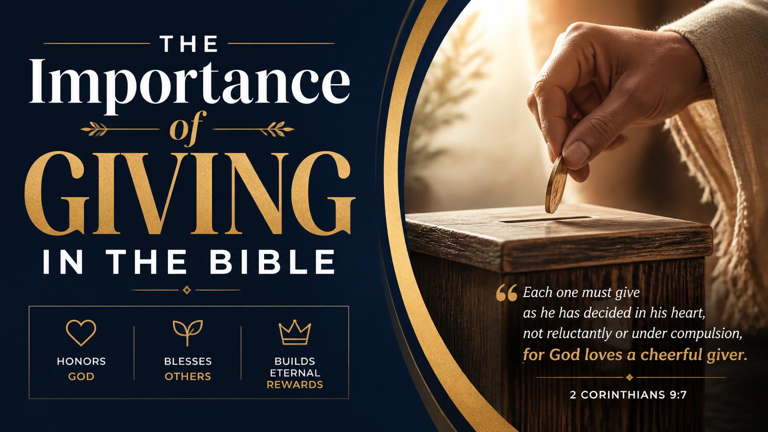 The Importance of Giving in the Bible