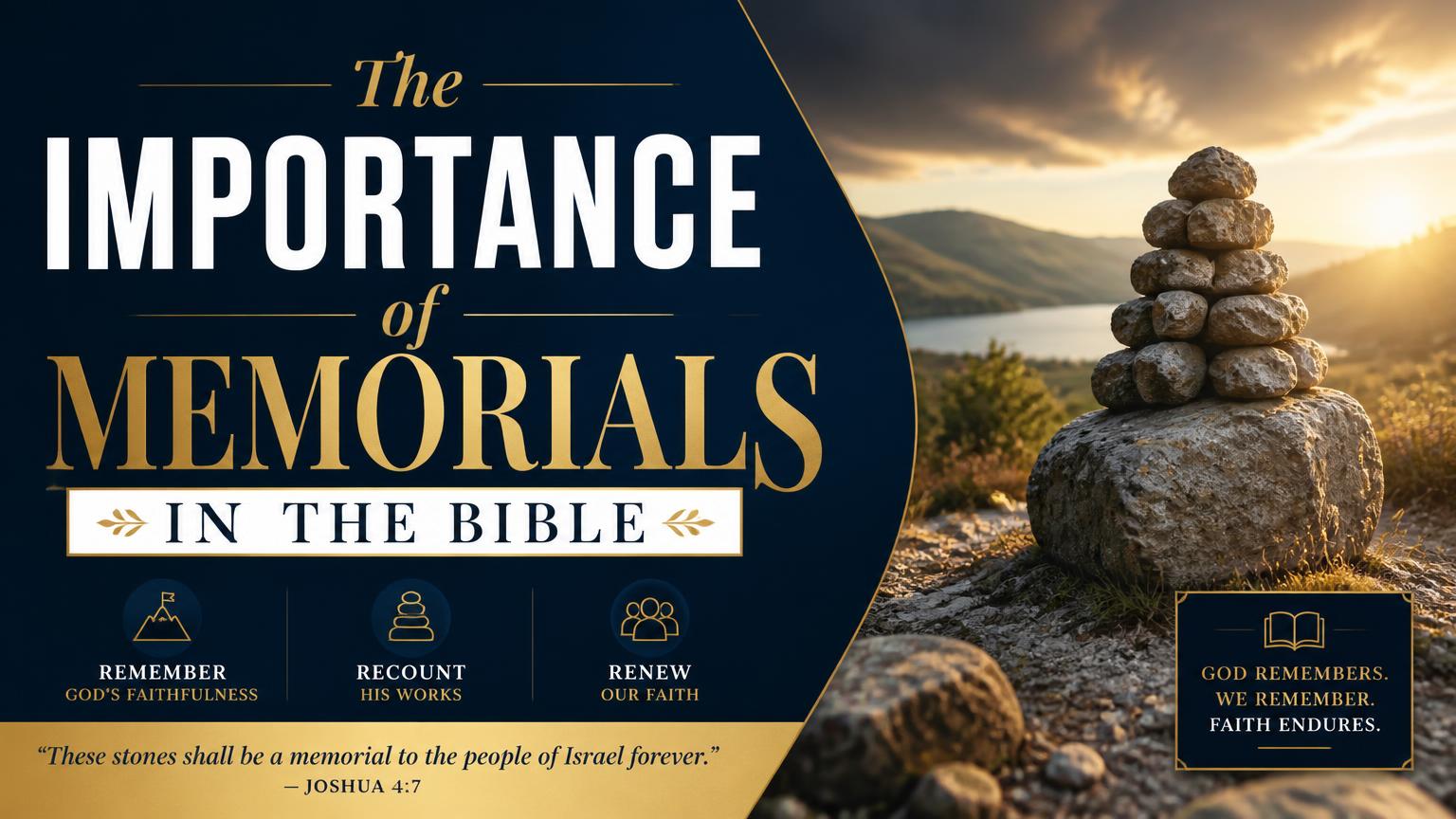 The Importance of Memorials in the Bible