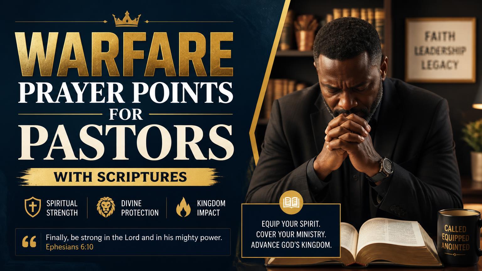 Warfare Prayer Points for Pastors With Scriptures