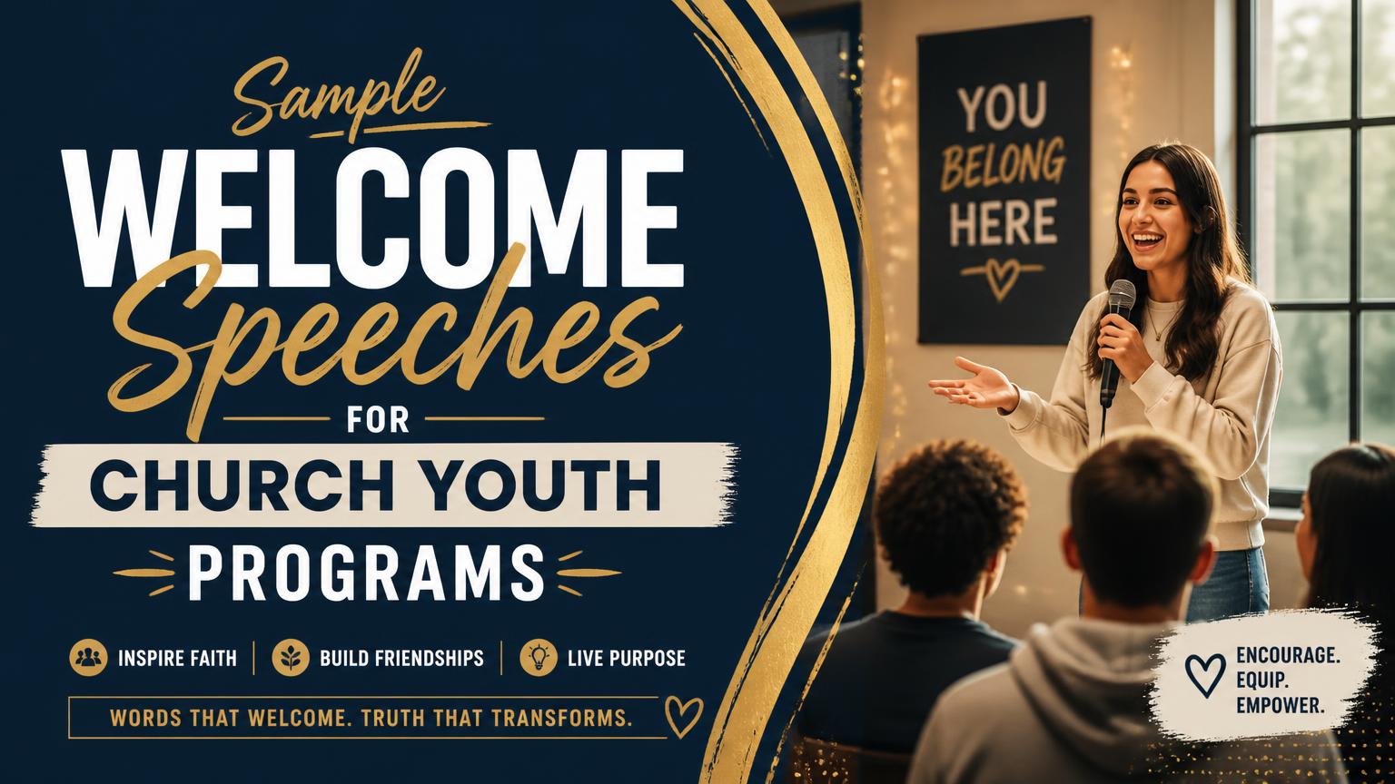 Welcome Speech for Church Youth Program