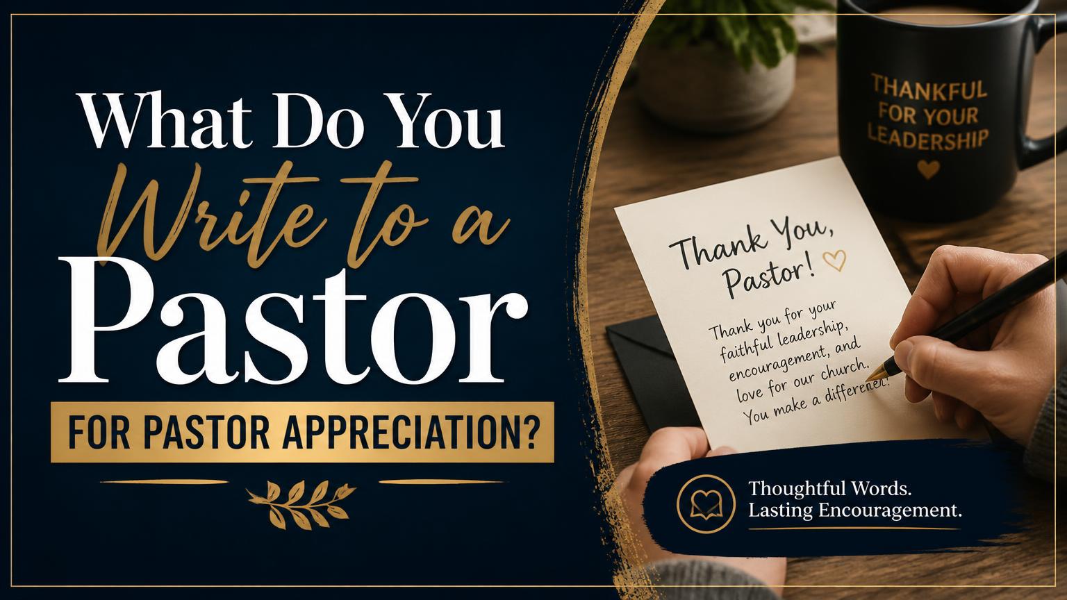 What Do You Write to a Pastor Appreciation