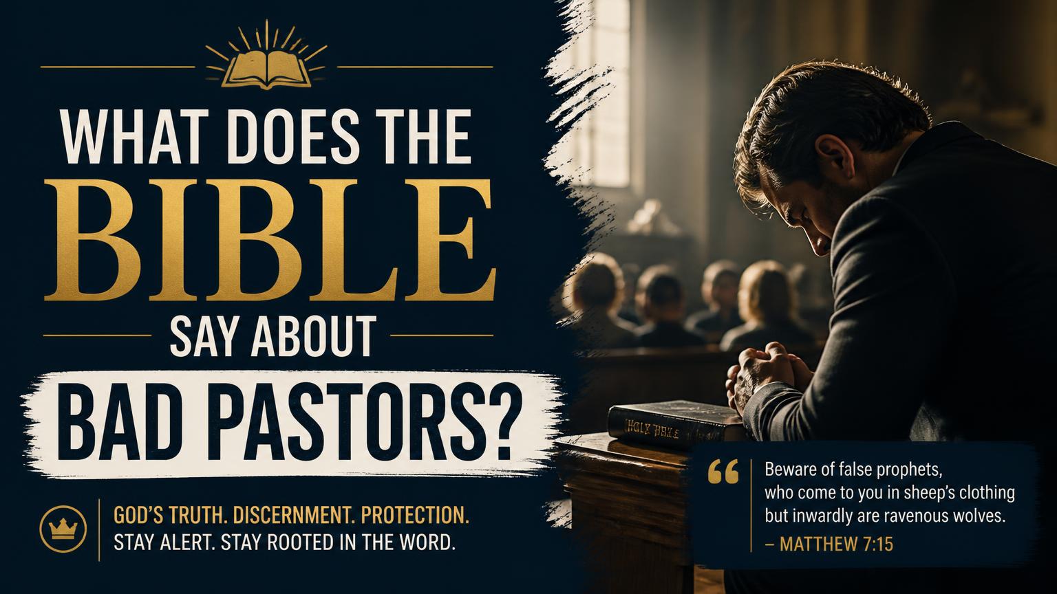 What Does the Bible Say About Bad Pastors
