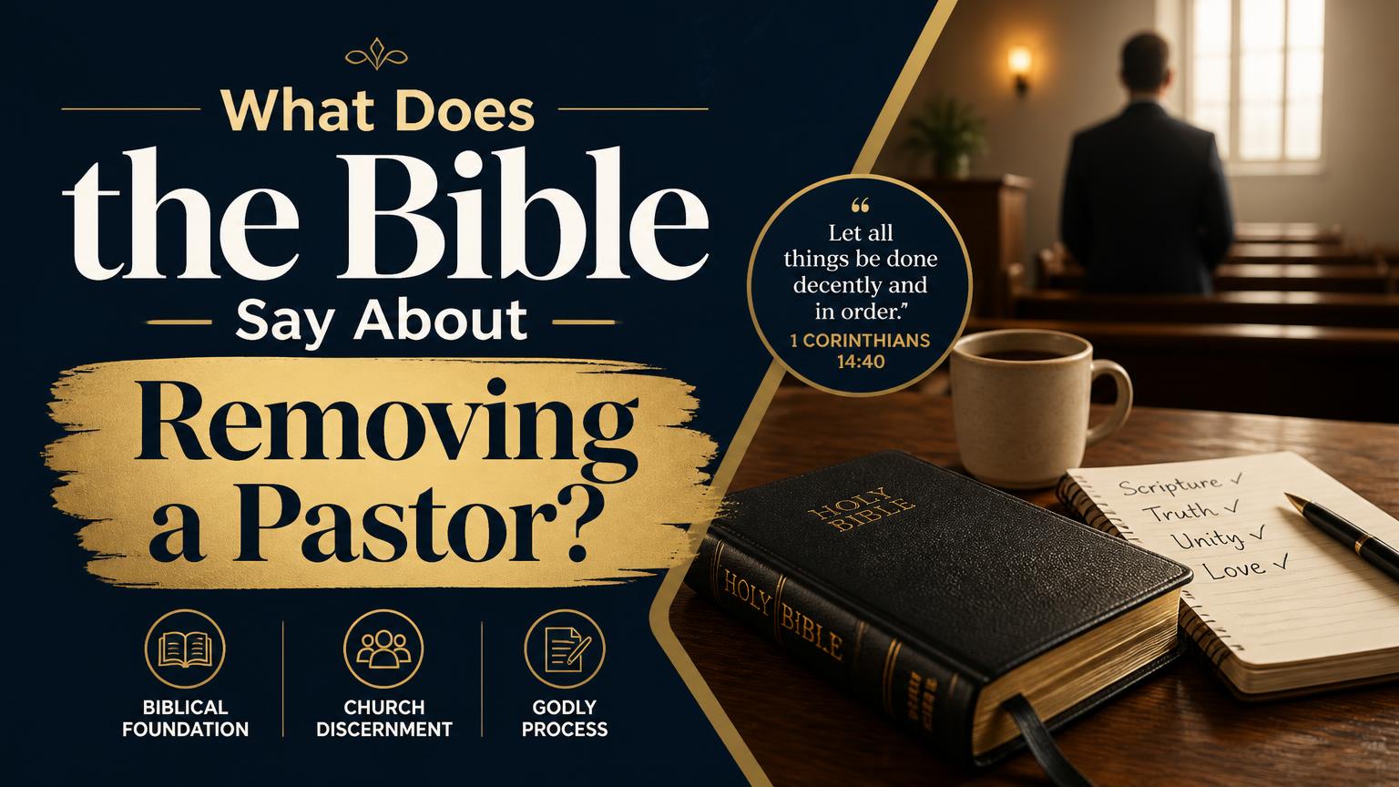 What Does the Bible Say About Removing a Pastor
