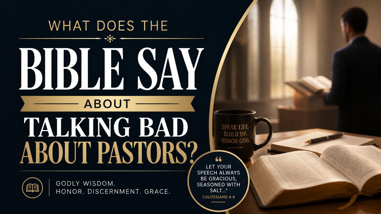 What Does the Bible Say About Talking Bad About Pastors