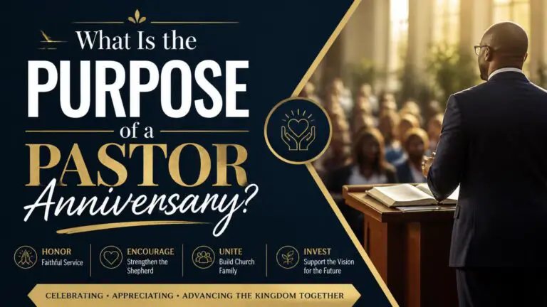 What Is the Purpose of a Pastor Anniversary?