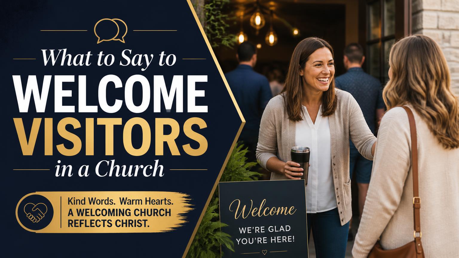What to Say to Welcome Visitors in a Church
