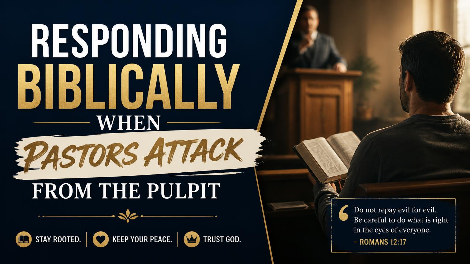When Pastors Attack From the Pulpit