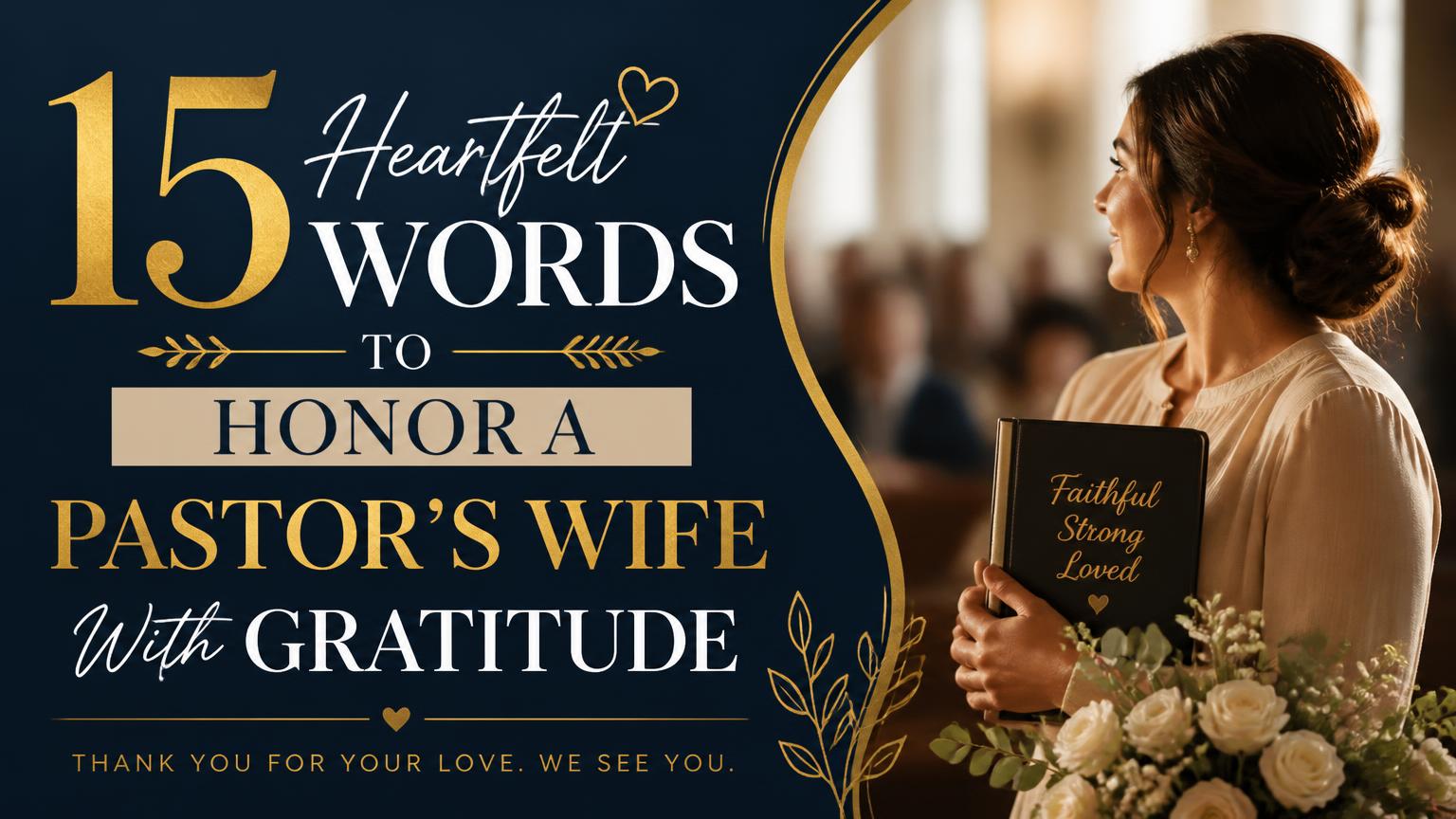 Words to Honor Pastor Wife