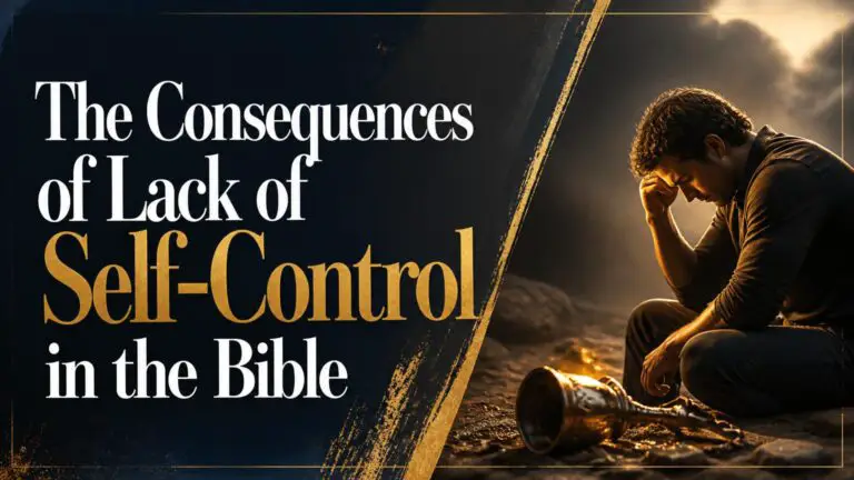 Consequences of Lack of Self Control in the Bible
