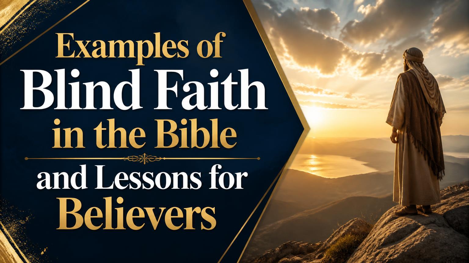 Examples of Blind Faith in the Bible and Lessons for Believers - THE ...