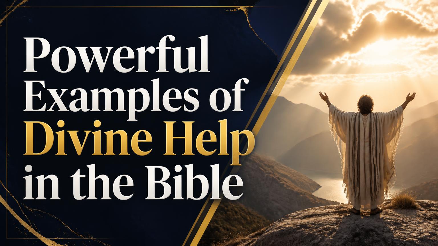 Powerful Examples of Divine Help in the Bible - THE WAY WITH CHRIST
