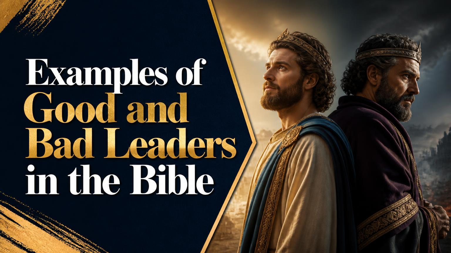 Examples of Good and Bad Leaders in the Bible - THE WAY WITH CHRIST