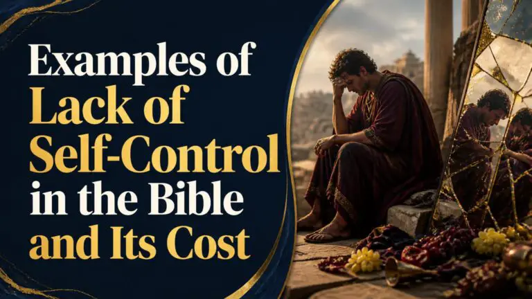 Examples of Lack of Self Control in the Bible