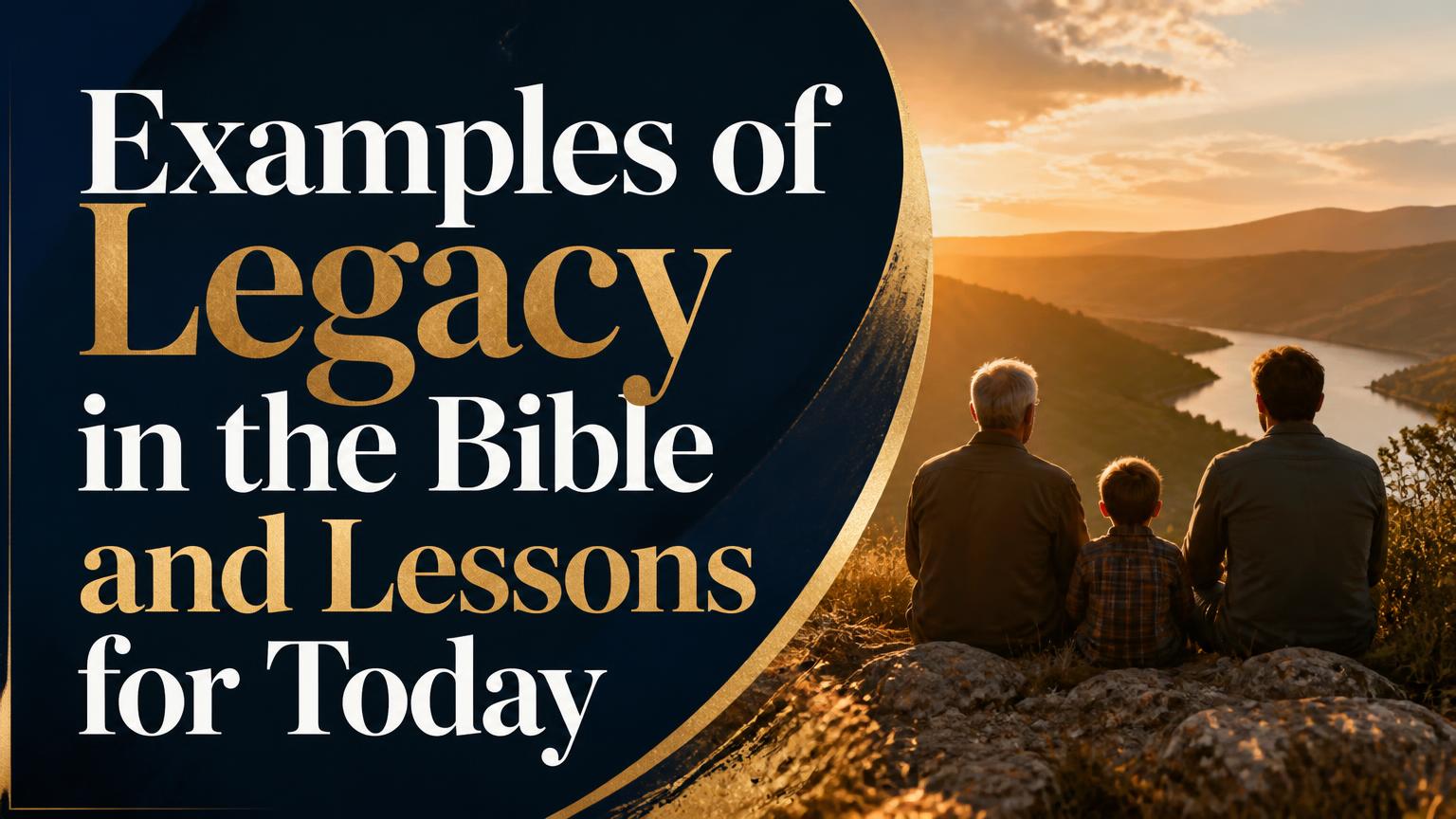 Examples Of Faith In God Examples of Legacy in the Bible and Lessons for Today - THE WAY WITH CHRIST