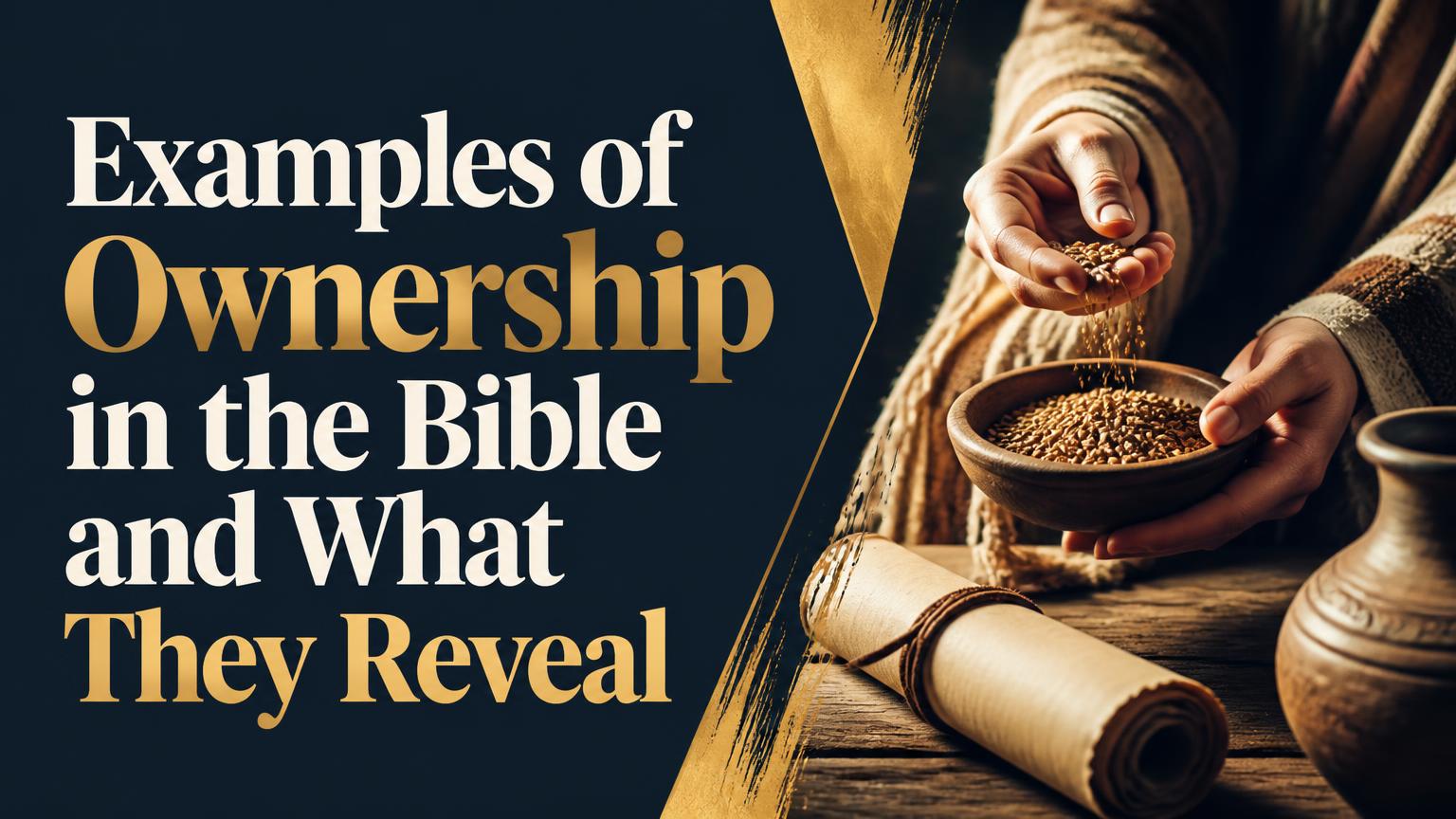 Examples of Ownership in the Bible