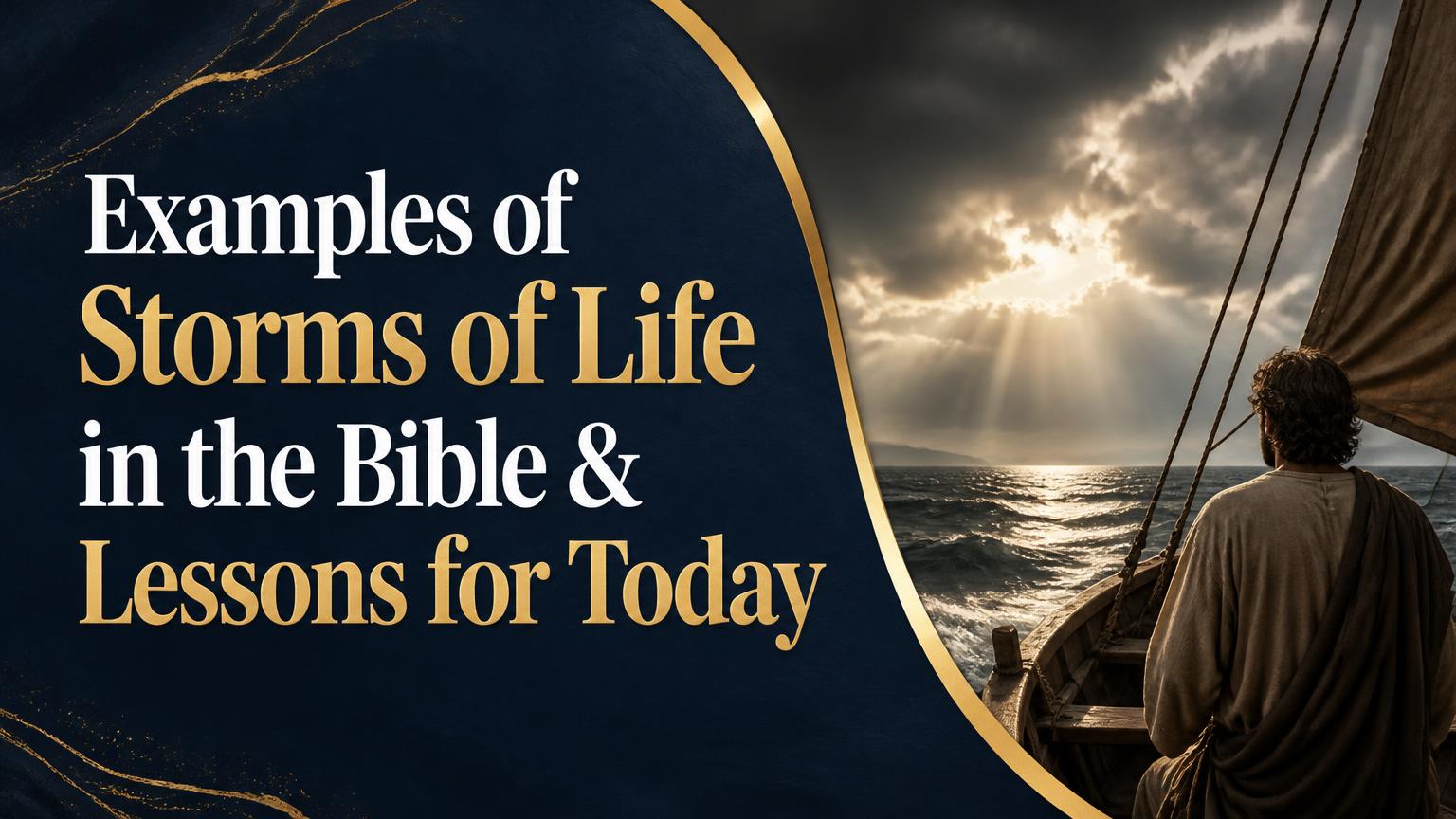 Examples of Storms of Life in the Bible
