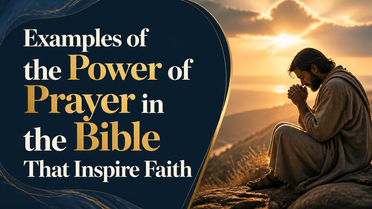 Examples of the Power of Prayer in the Bible