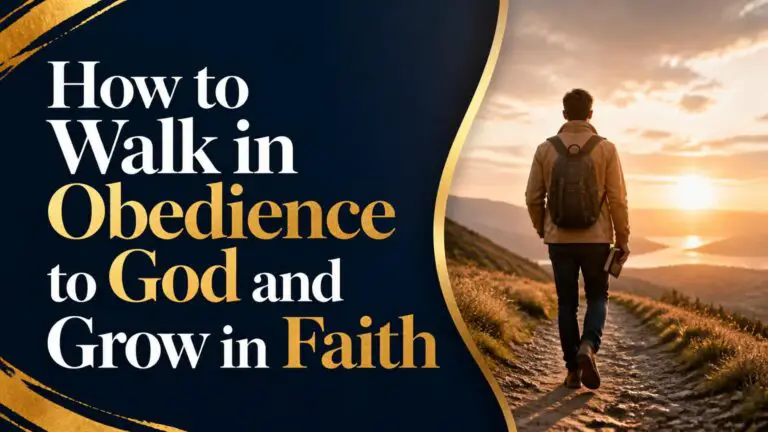 How to Walk in Obedience to God?