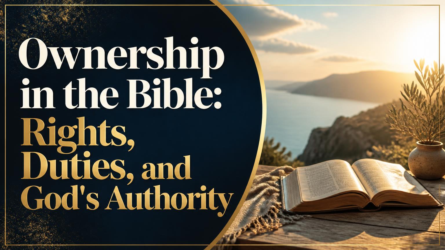 Ownership in the Bible