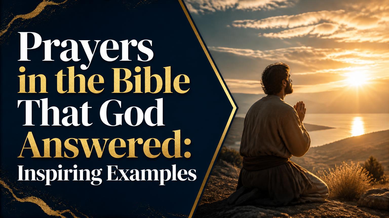 Prayers in the Bible That God Answered
